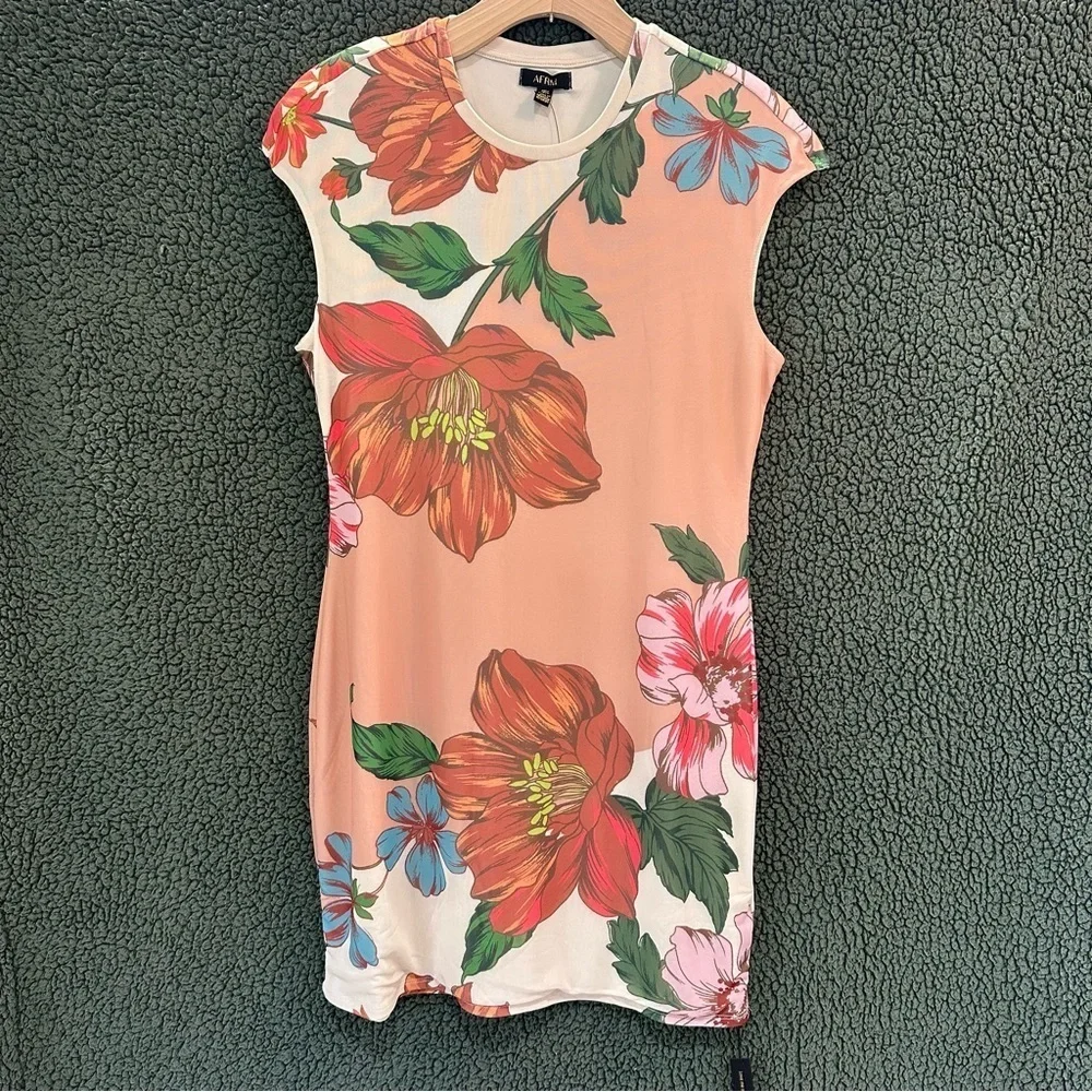 AFRM Anthropologie Fitted Mesh Mini Dress XLP NEW